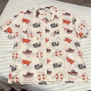 J. Crew Nautical Print Men's Shirt